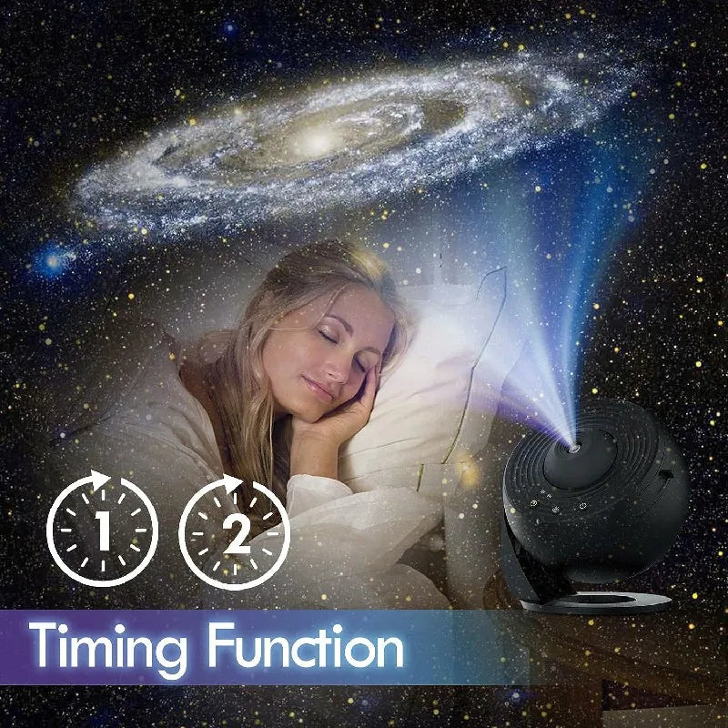 Galaxy Star Projector Night Light – 12-in-1 Planetarium
