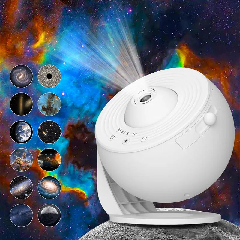 Galaxy Star Projector Night Light – 12-in-1 Planetarium