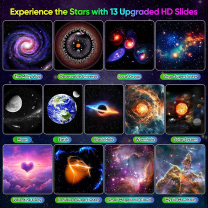 Galaxy Projector Star Night Light – 13-in-1 HD Planetarium