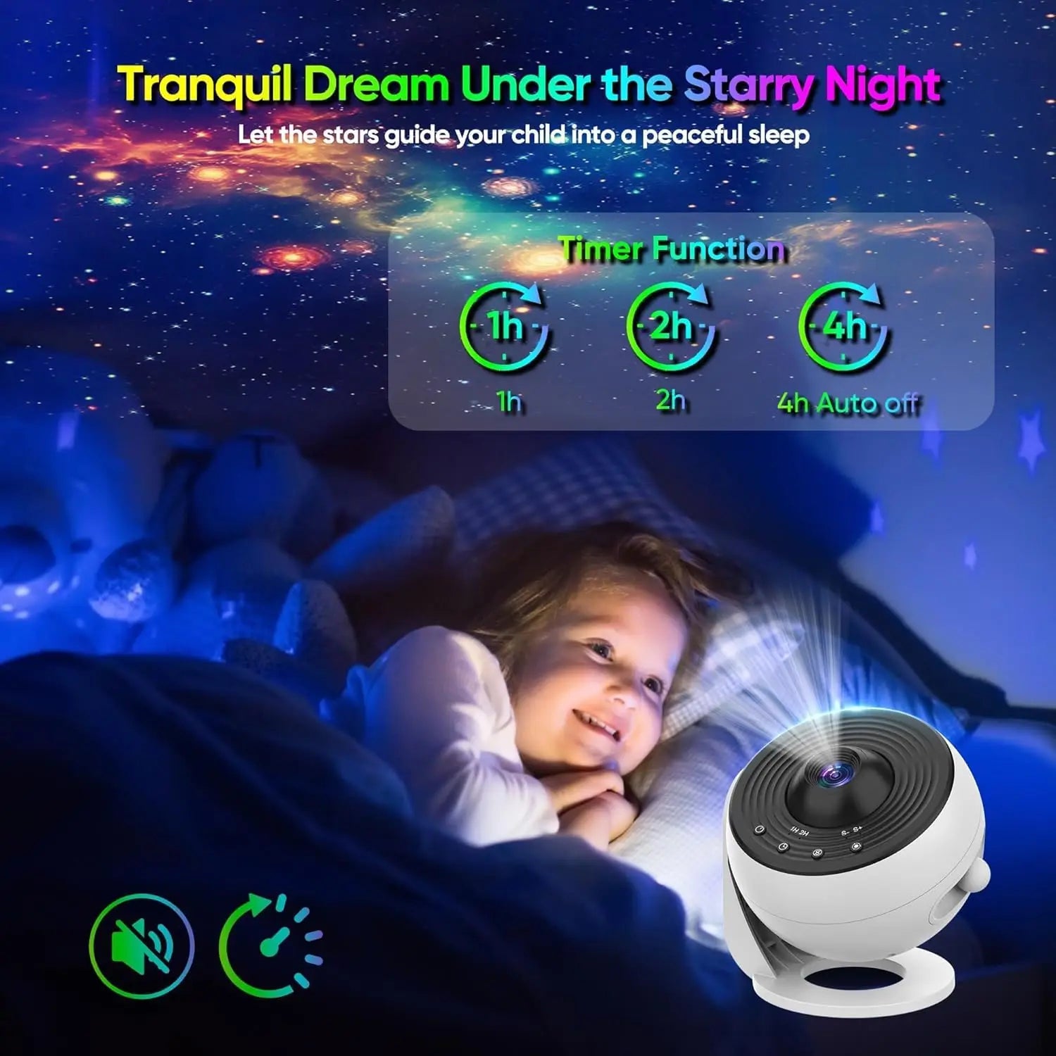 Galaxy Projector Star Night Light – 13-in-1 HD Planetarium