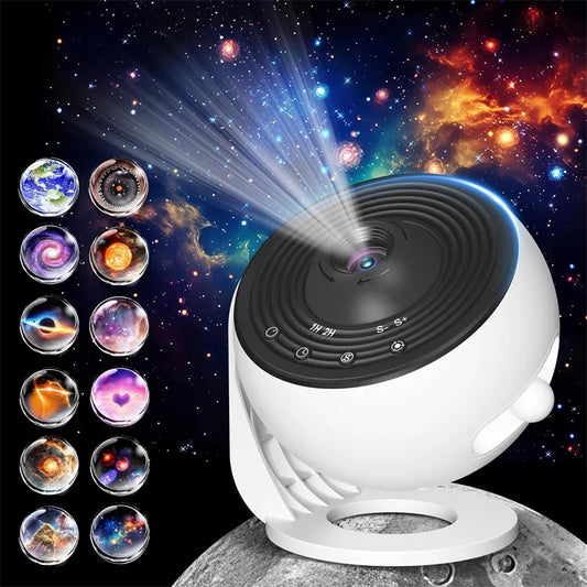 Galaxy Star Projector Night Light – 12-in-1 Planetarium